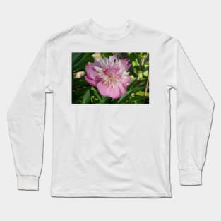 Large pink Peony flower Long Sleeve T-Shirt
